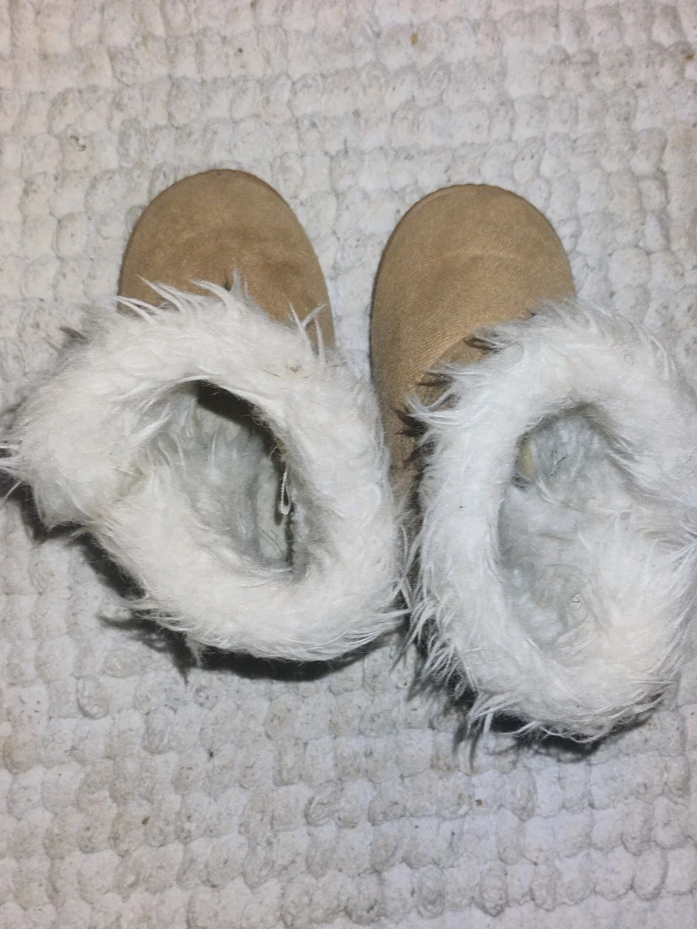 Kid's Tan Faux-Suede Cozy Fur-Lined Boots
